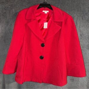 NWT Cato Women's Red Blazer Size Large